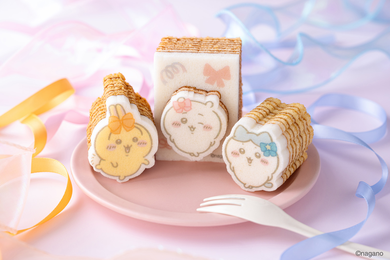 ちいかわ かたぬきバウム リボン