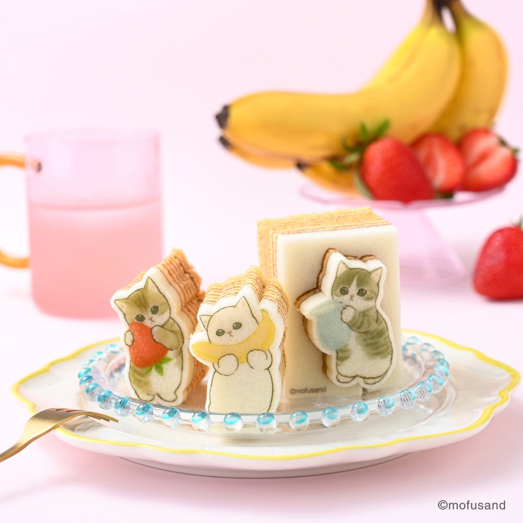 あの「mofusand」が、カタヌキヤにやってきた！もふもふにゃんこの“かたにゃきバウム”新発売