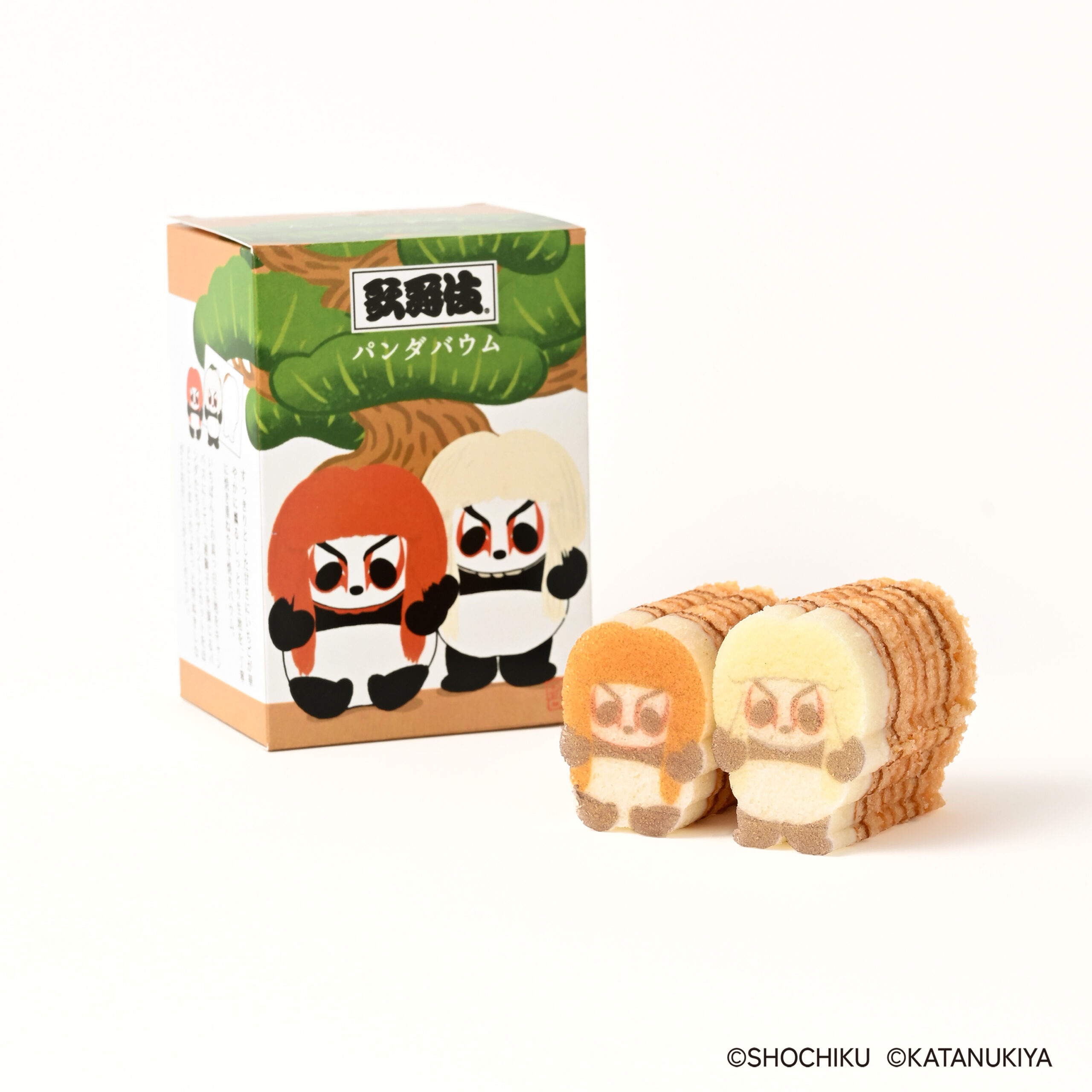 歌舞伎×型ぬきバウム専門店カタヌキヤ　人気演目のひとつ『連獅子』をモチーフにした「歌舞伎パンダバウム 連獅子」新発売！