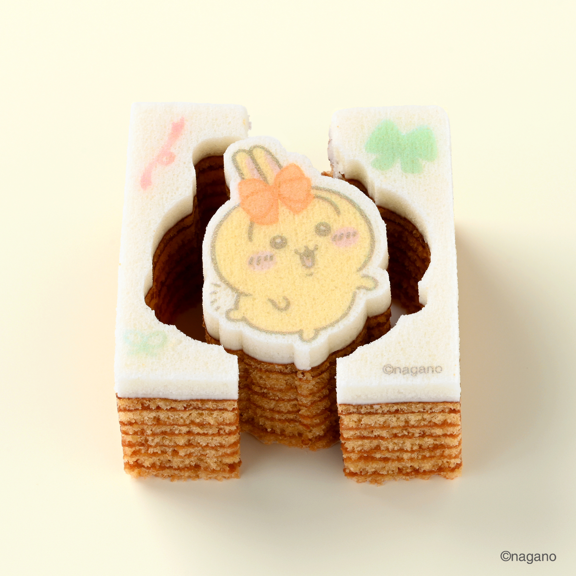 ちいかわかたぬきバウム リボン・うさぎ（メープル）
