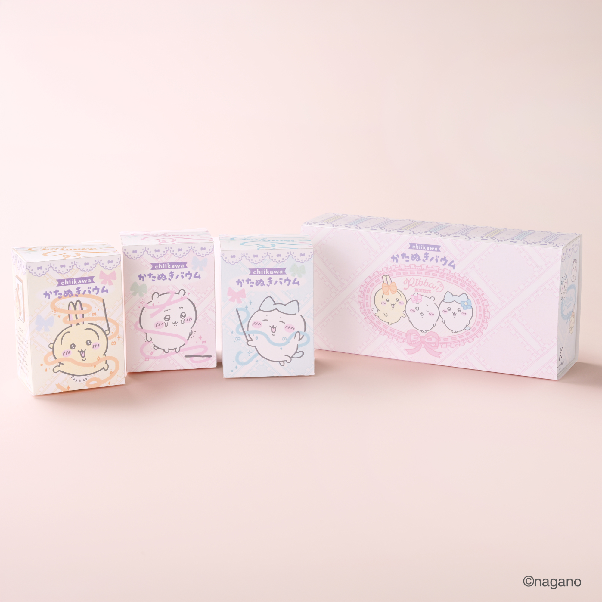 ちいかわかたぬきバウム リボン　3個セット