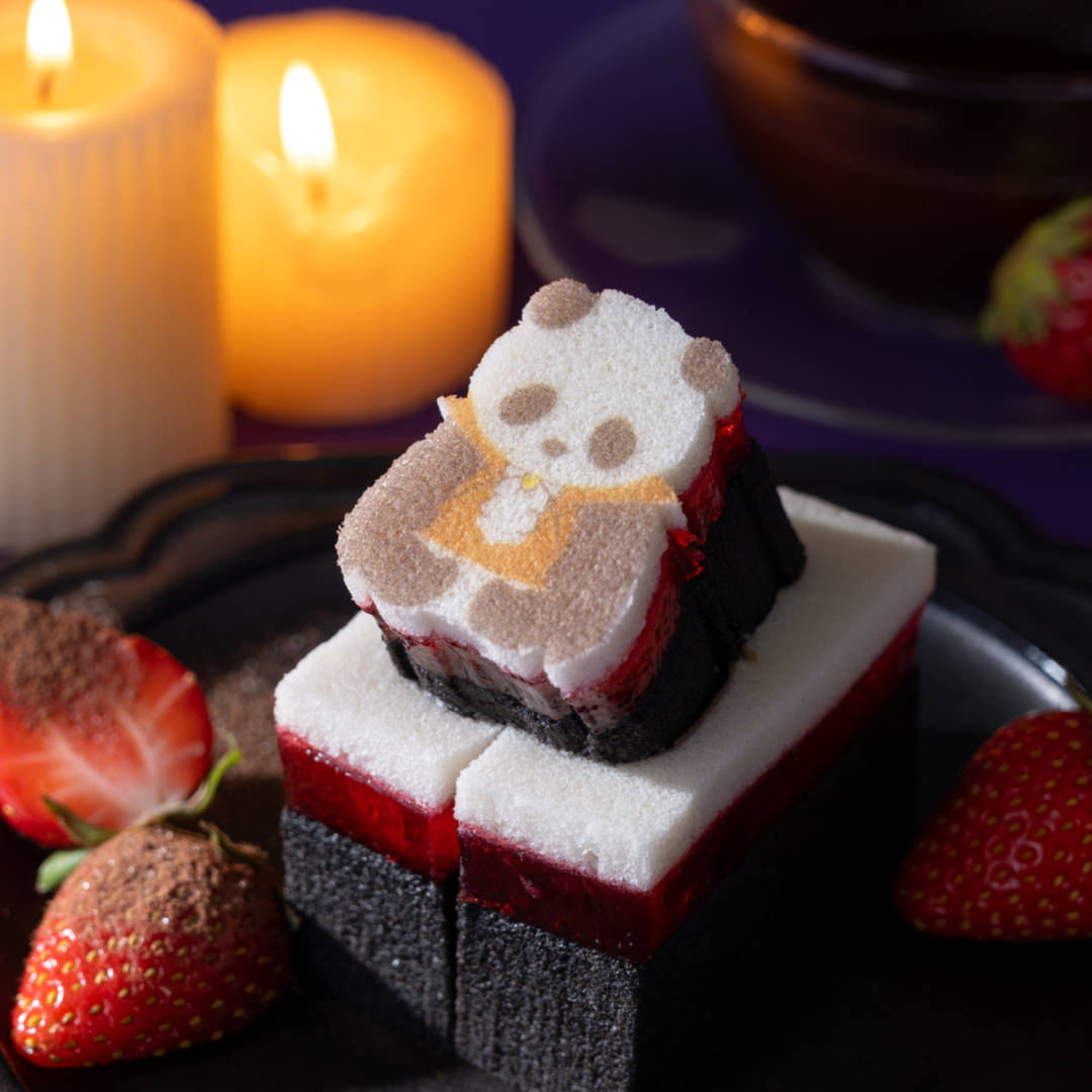 ハロウィンのとっておき。コワかわいいドラキュラ＆おばけのパンダバウム